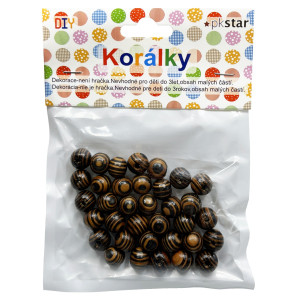 Korálky dřevěné 10mm-12g. PK510-94